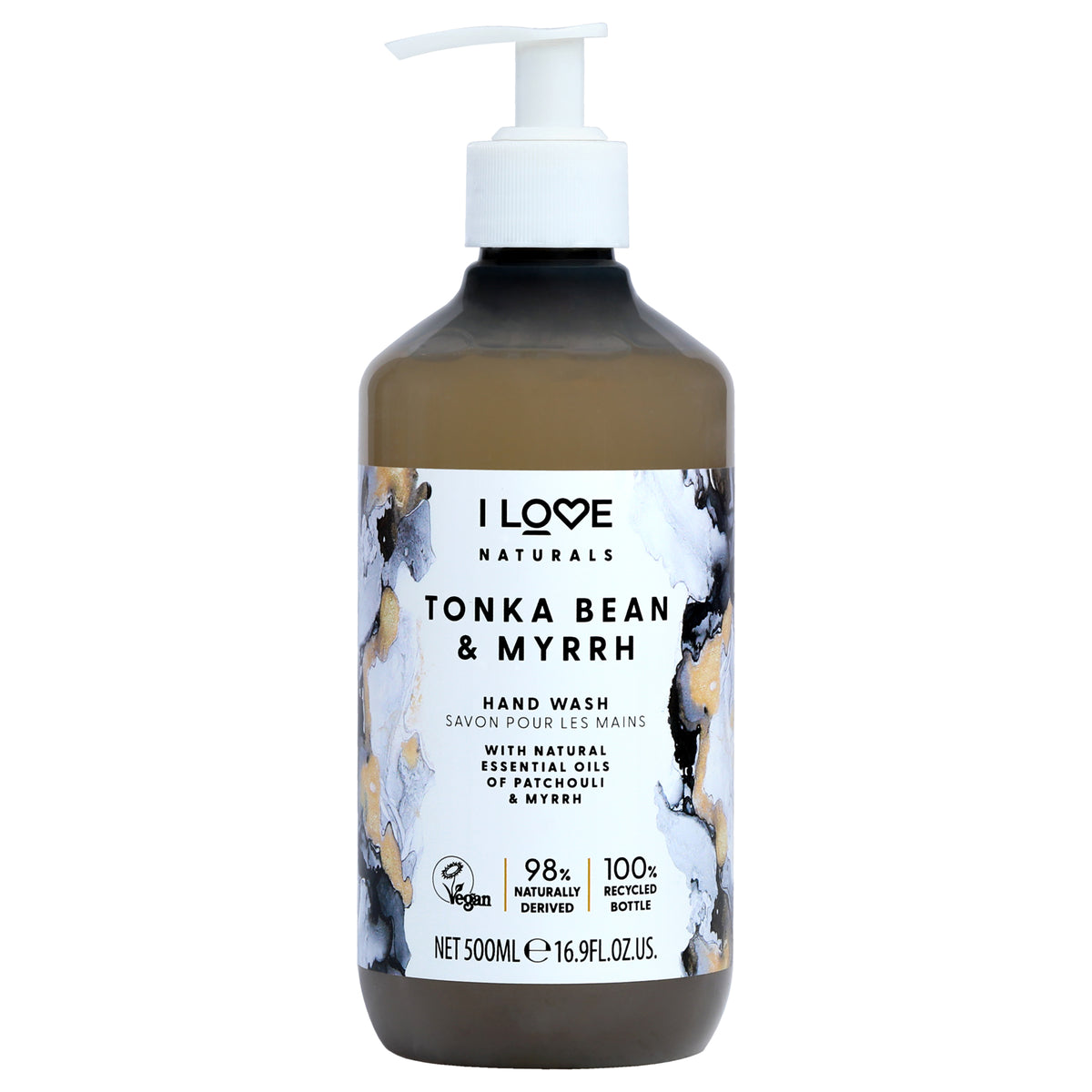 Naturals Hand Wash  Tonka Bean and Myrrh by I Love Cosmetics for Women  169 oz Hand Wash