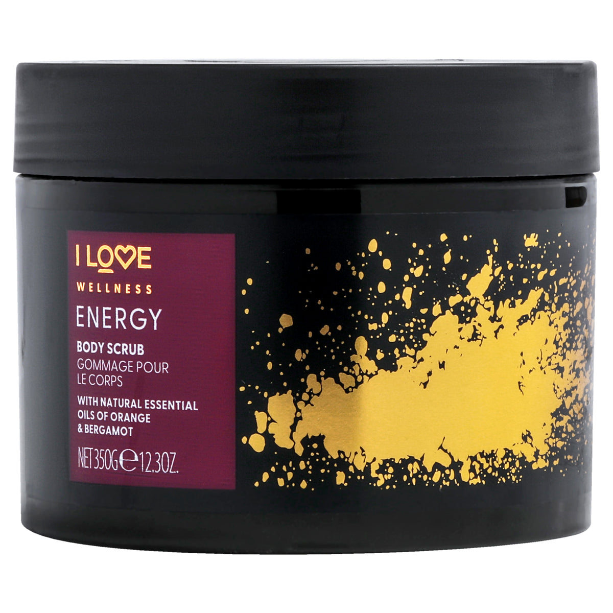 Wellness Body Scrub  Energy by I Love Cosmetics for Women  123 oz Body Scrub