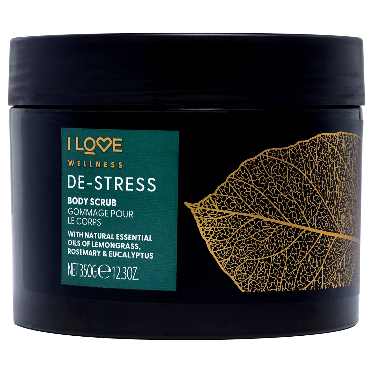 Wellness Body Scrub  DeStress by I Love Cosmetics for Women  123 oz Body Scrub