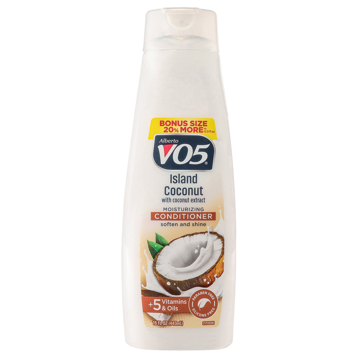 Moisturizing Island Coconut Conditioner by Alberto VO5 for Unisex  15 oz Conditioner