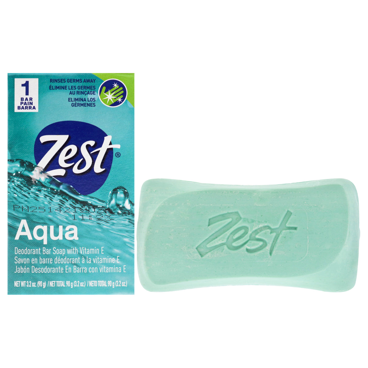 Deodorant Bar Soap  Aqua by Zest for Women  32 oz Bar Soap