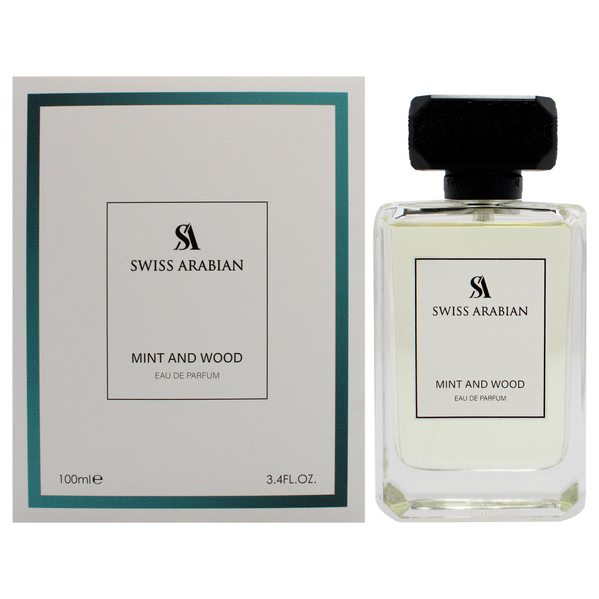 Mint and Wood by Swiss Arabian for Men  34 oz EDP Spray