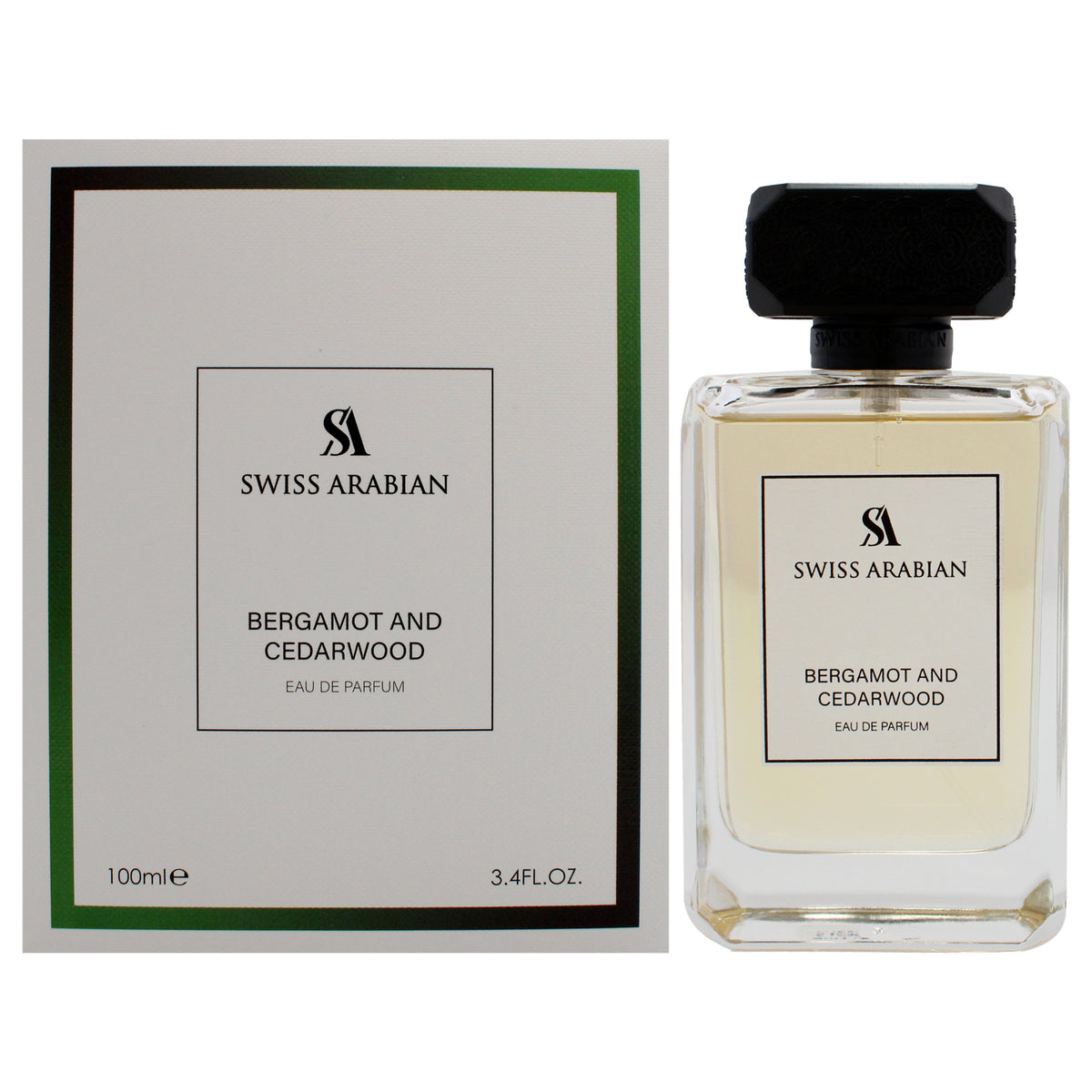 Bergamot and Cedarwood by Swiss Arabian for Men  34 oz EDP Spray