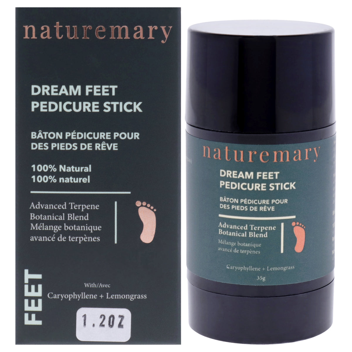 Dream Feet Pedicure Stick by Naturemary for Unisex  123 oz Balm