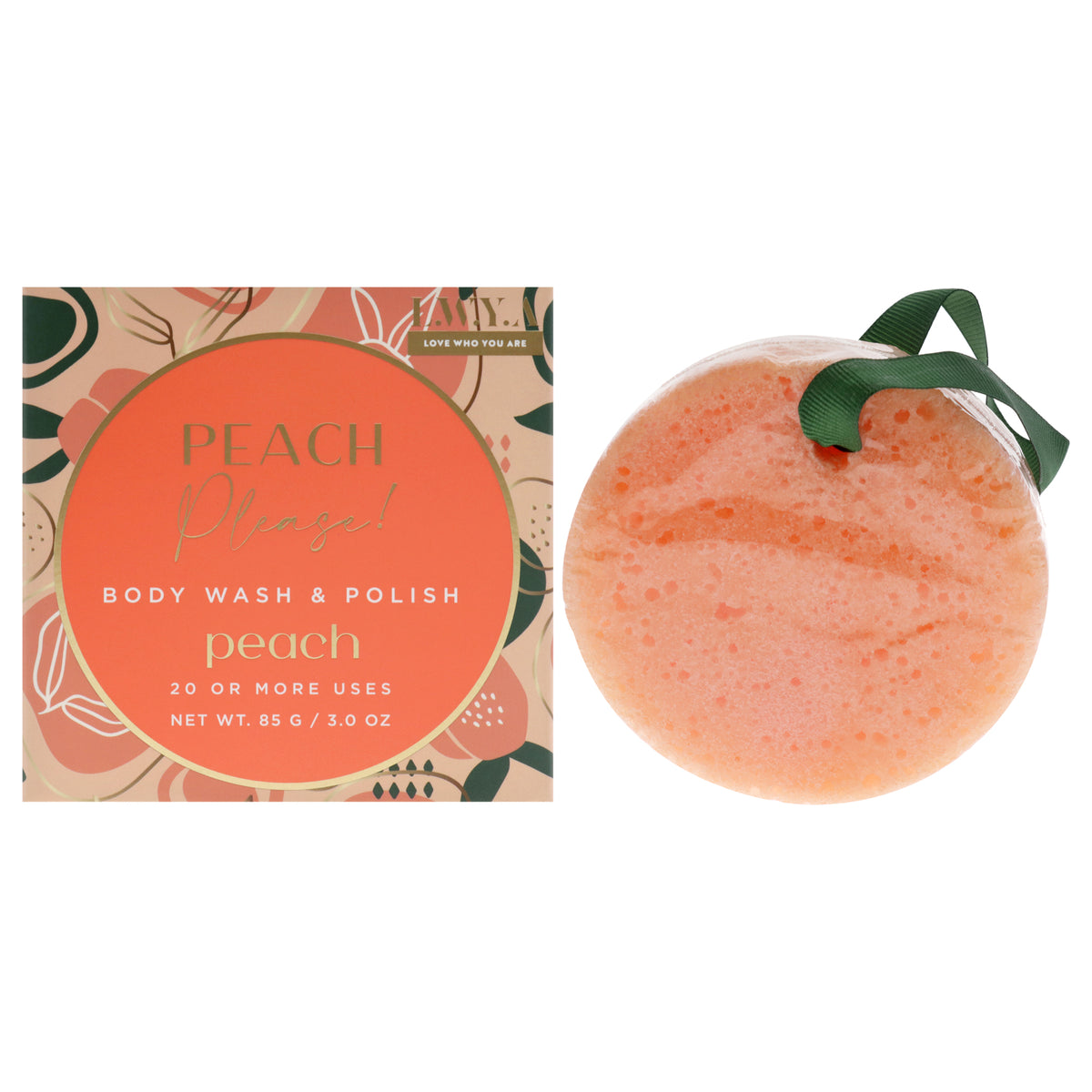 Body Wash and Polish  Peach by LWYA for Women  3 oz Body Wash