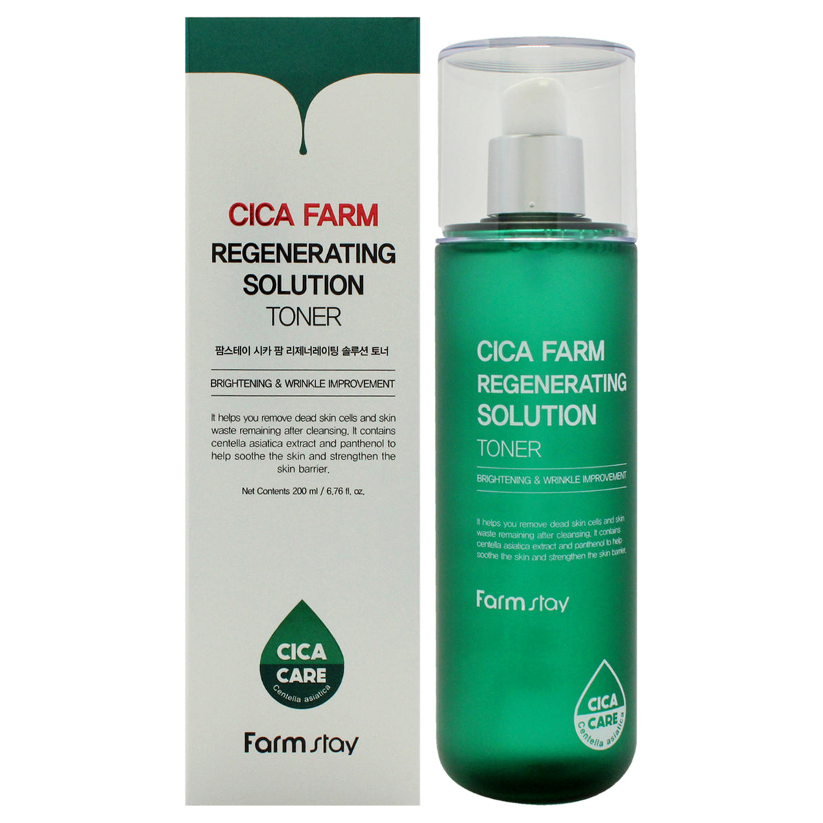 Cica Farm Regenerating Solution Toner by FarmStay for Women  676 oz Toner