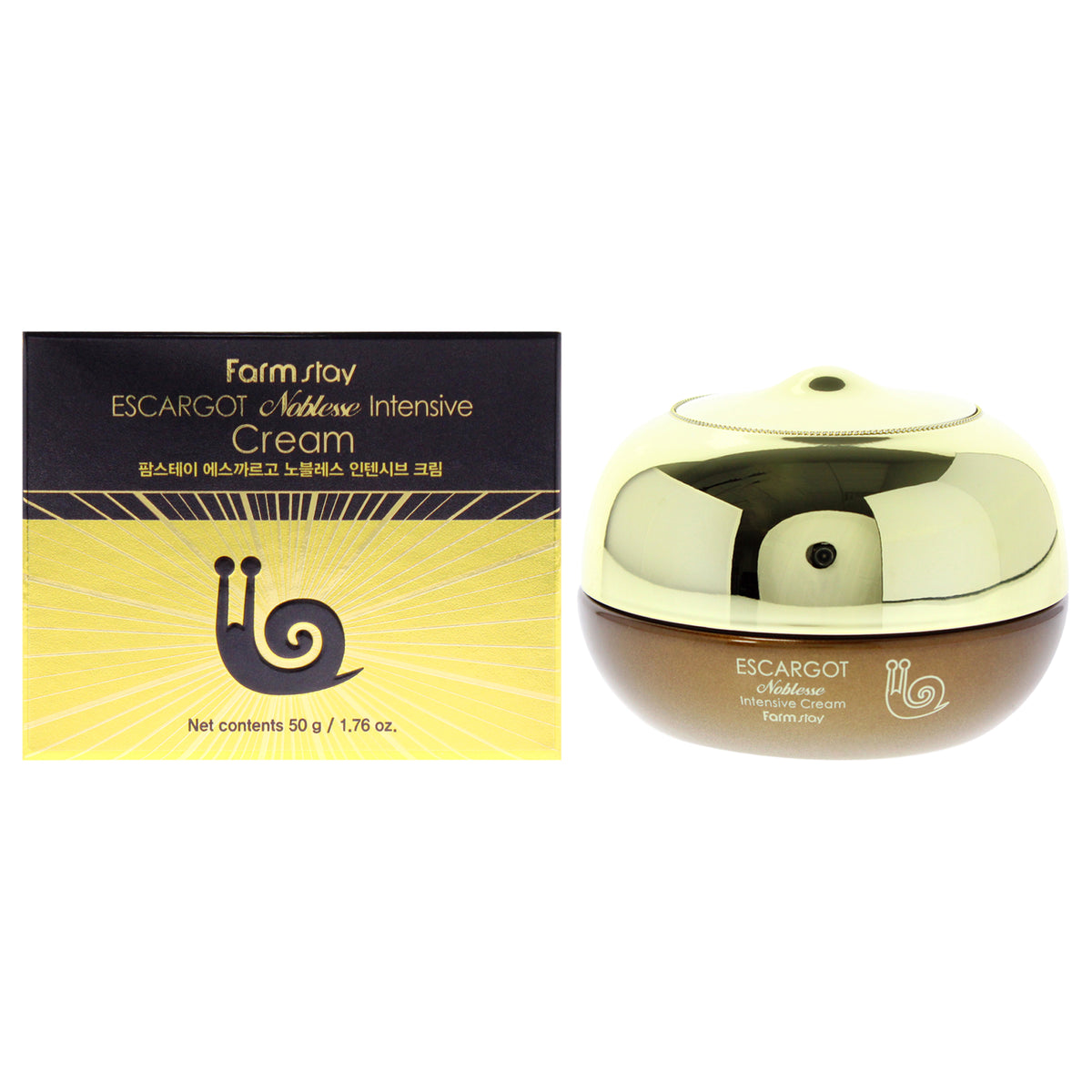 Escargot Noblesse Intensive Cream by FarmStay for Women  169 oz Cream