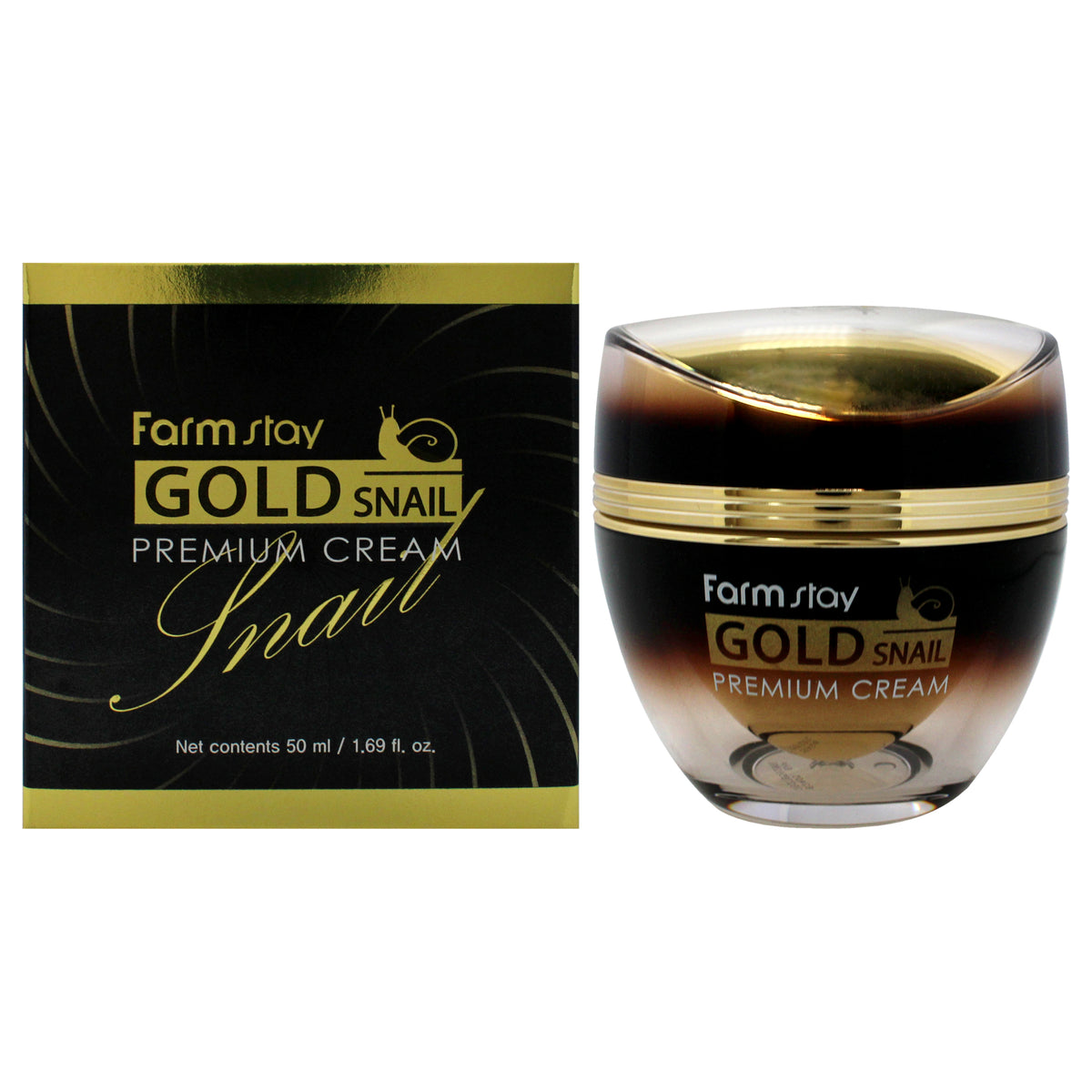 Gold Snail Premium Cream by FarmStay for Women  169 oz Cream