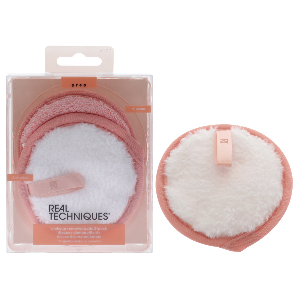 Makeup Remover Pads Reusable Plus DualSided by Real Techniques for Women  2 Pc Pads