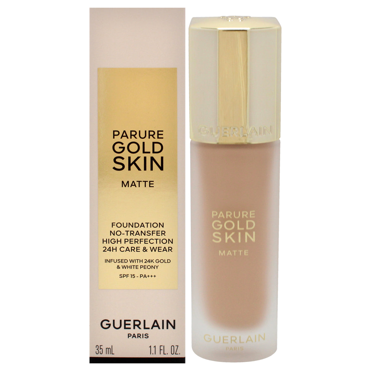 Parure Gold Skin Matte 24H Wear NoTransfer Foundation SPF 15  1N Neutral by Guerlain for Women  11 oz Foundation