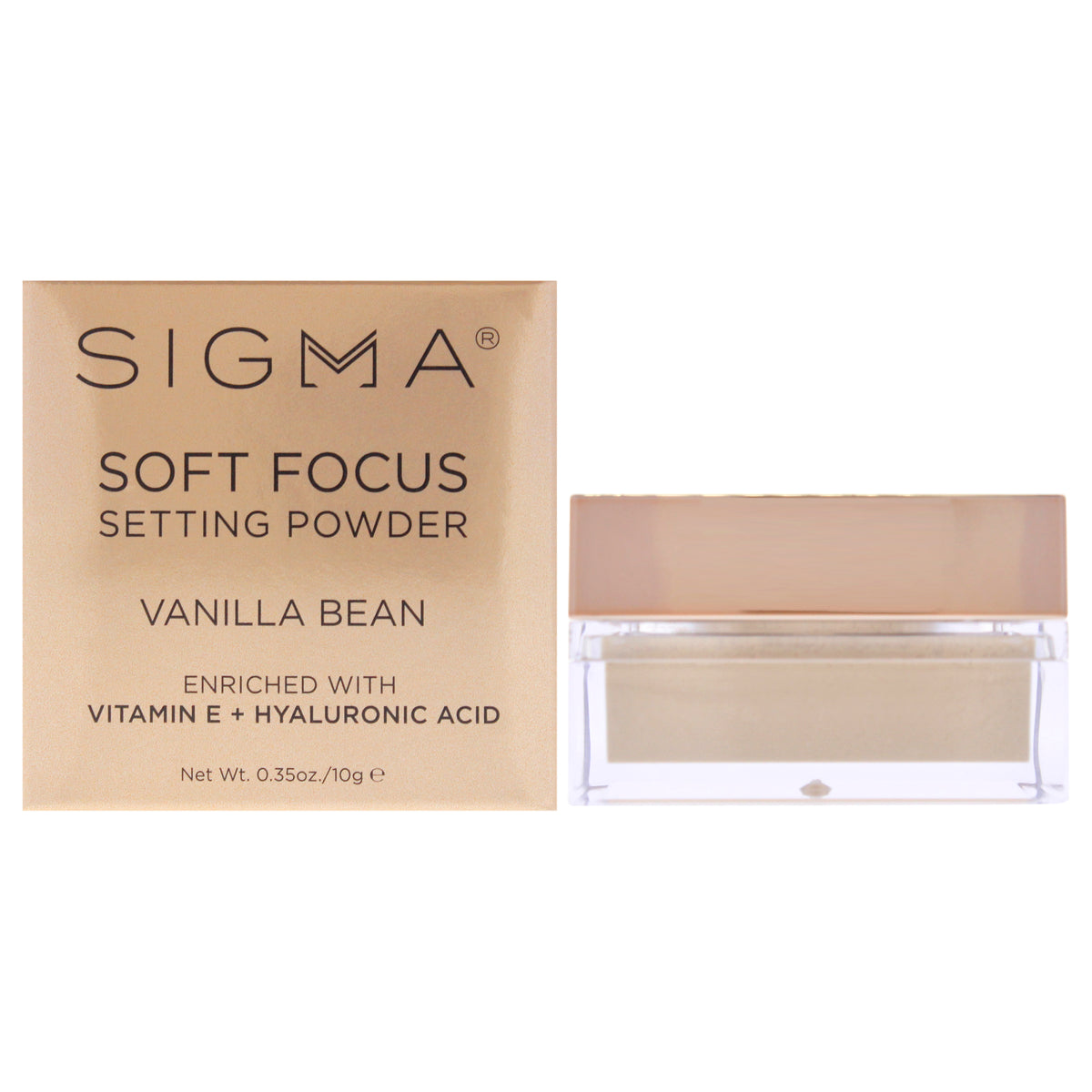 Soft Focus Setting Powder  Vanilla Bean by SIGMA for Women  035 oz Powder