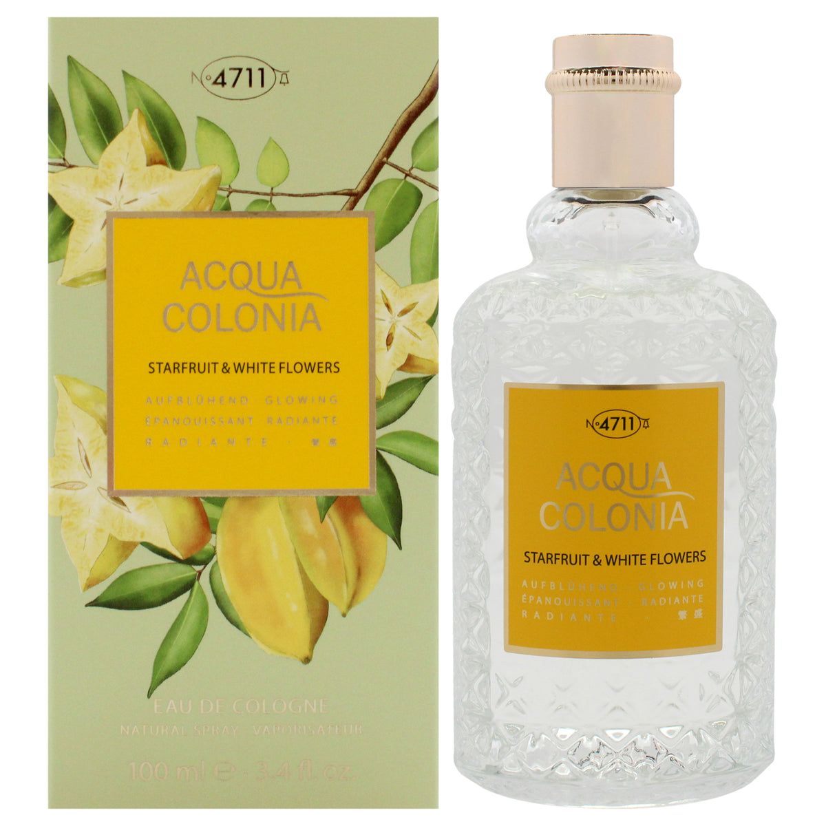 4711 Acqua Colonia  Starfruit and White Flowers by Muelhens for Unisex  34 oz EDC Spray