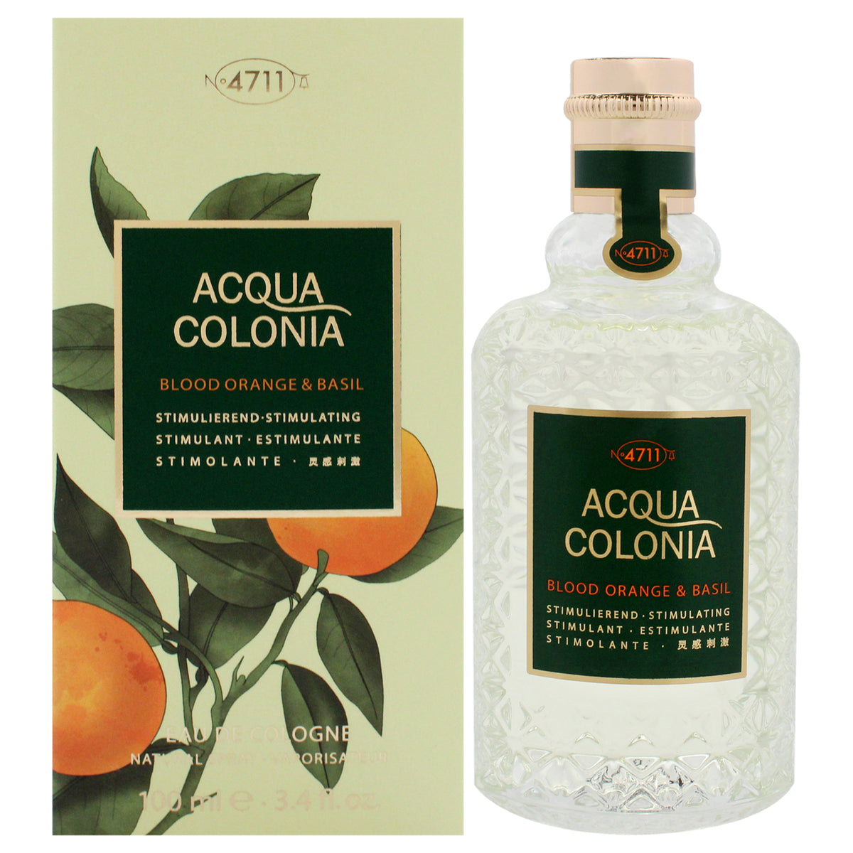 4711 Acqua Colonia  Blood Orange and Basil by Muelhens for Women  34 oz EDC Spray