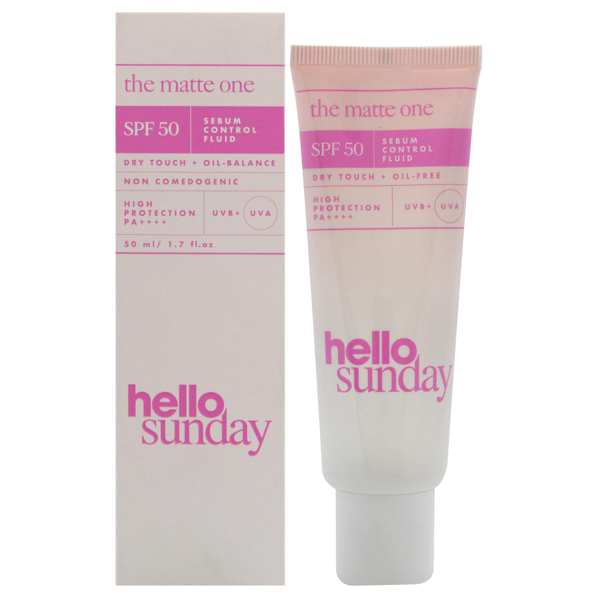 The Matte One Sebum Control Fluid SPF 50 by Hello Sunday for Unisex  17 oz Moisturizer