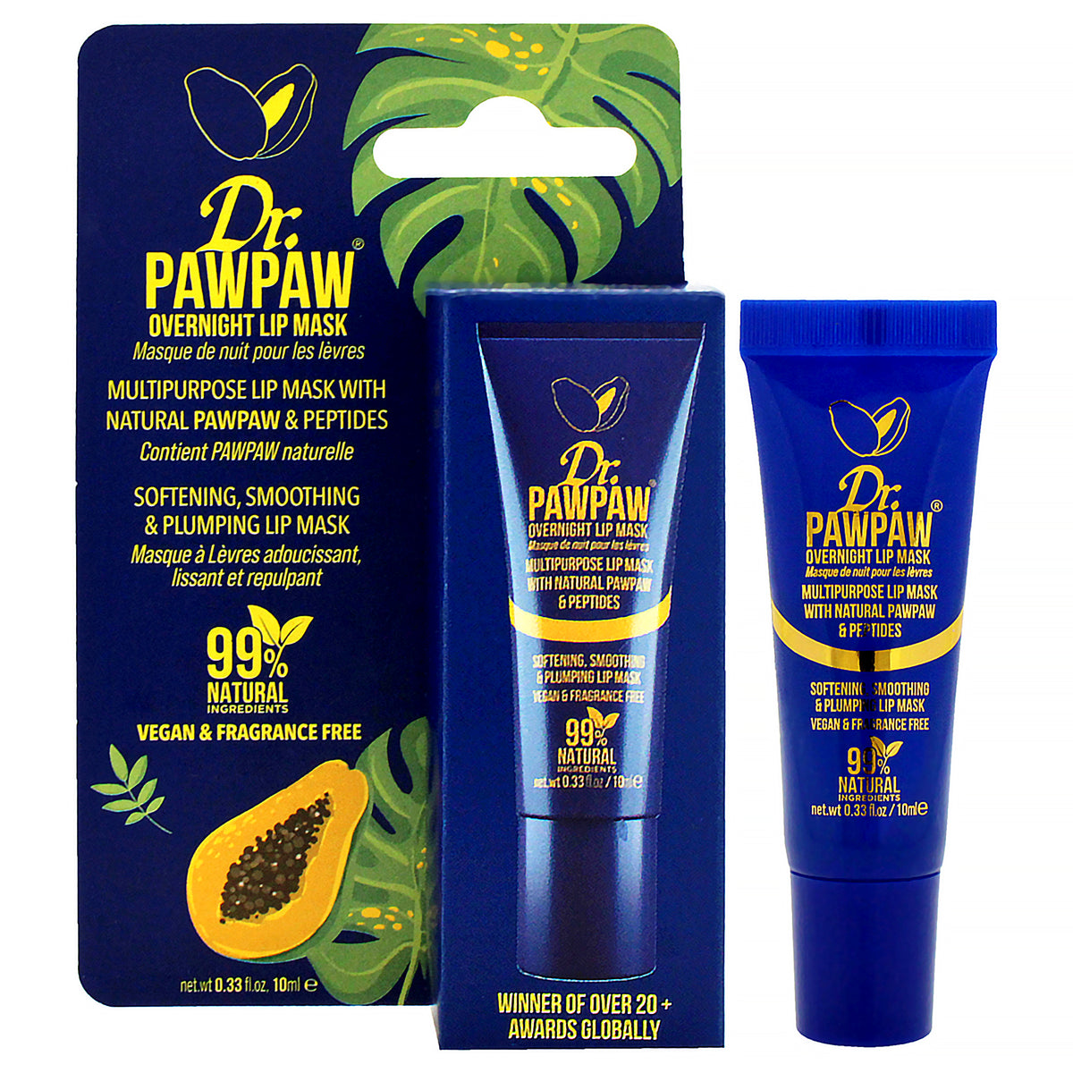 Multipurpose Overnight Lip Mask by Dr PawPaw for Women  033 oz Lip Mask