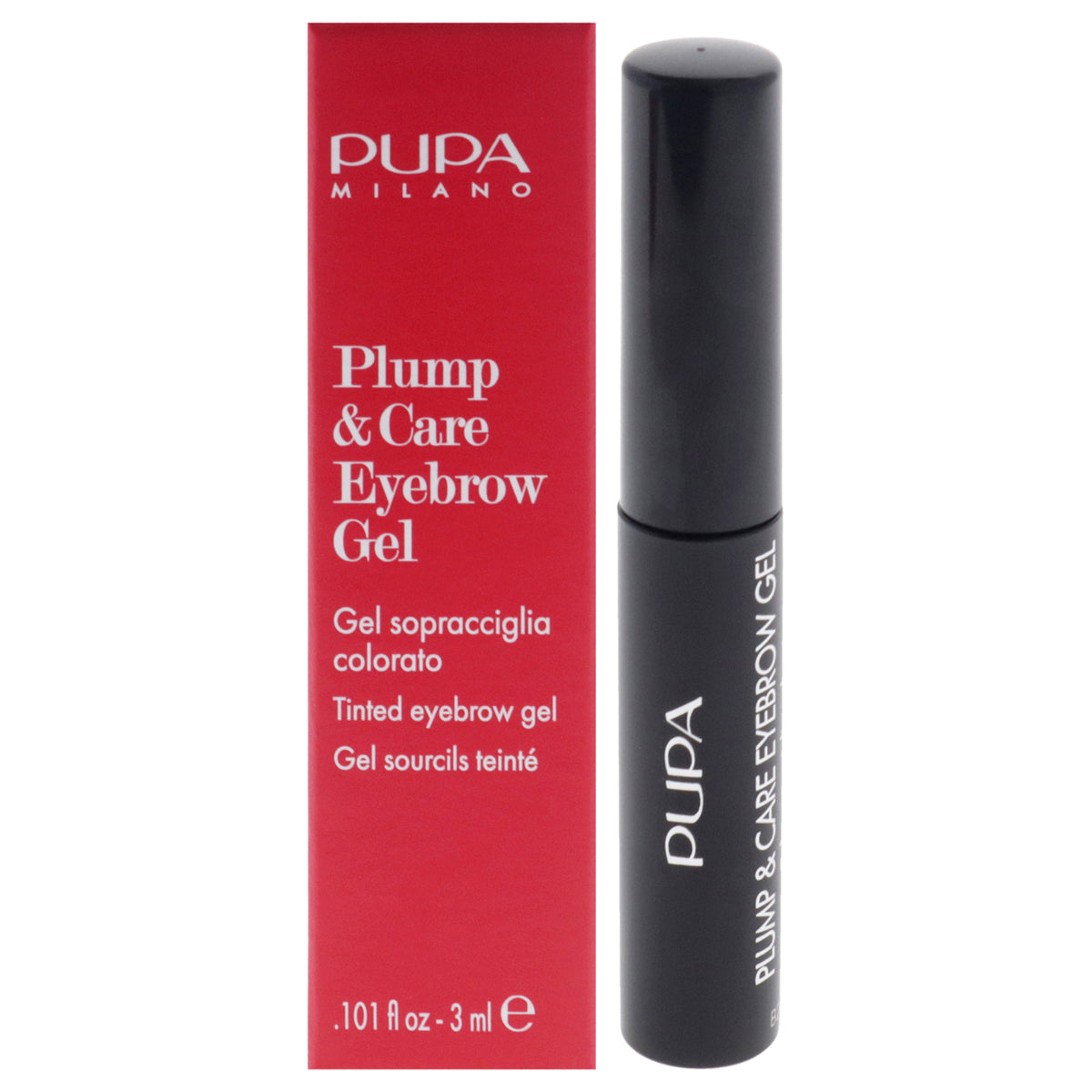 Plump and Care Eyebrow Gel  003 Dark Brown by Pupa Milano for Women  0101 oz Eyebrow Gel