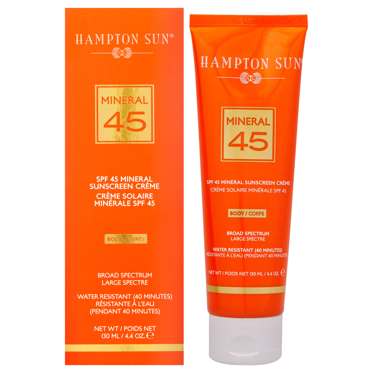 Mineral Sunscreen Creme for Body SPF 45 by Hampton Sun for Unisex  44 oz Sunscreen