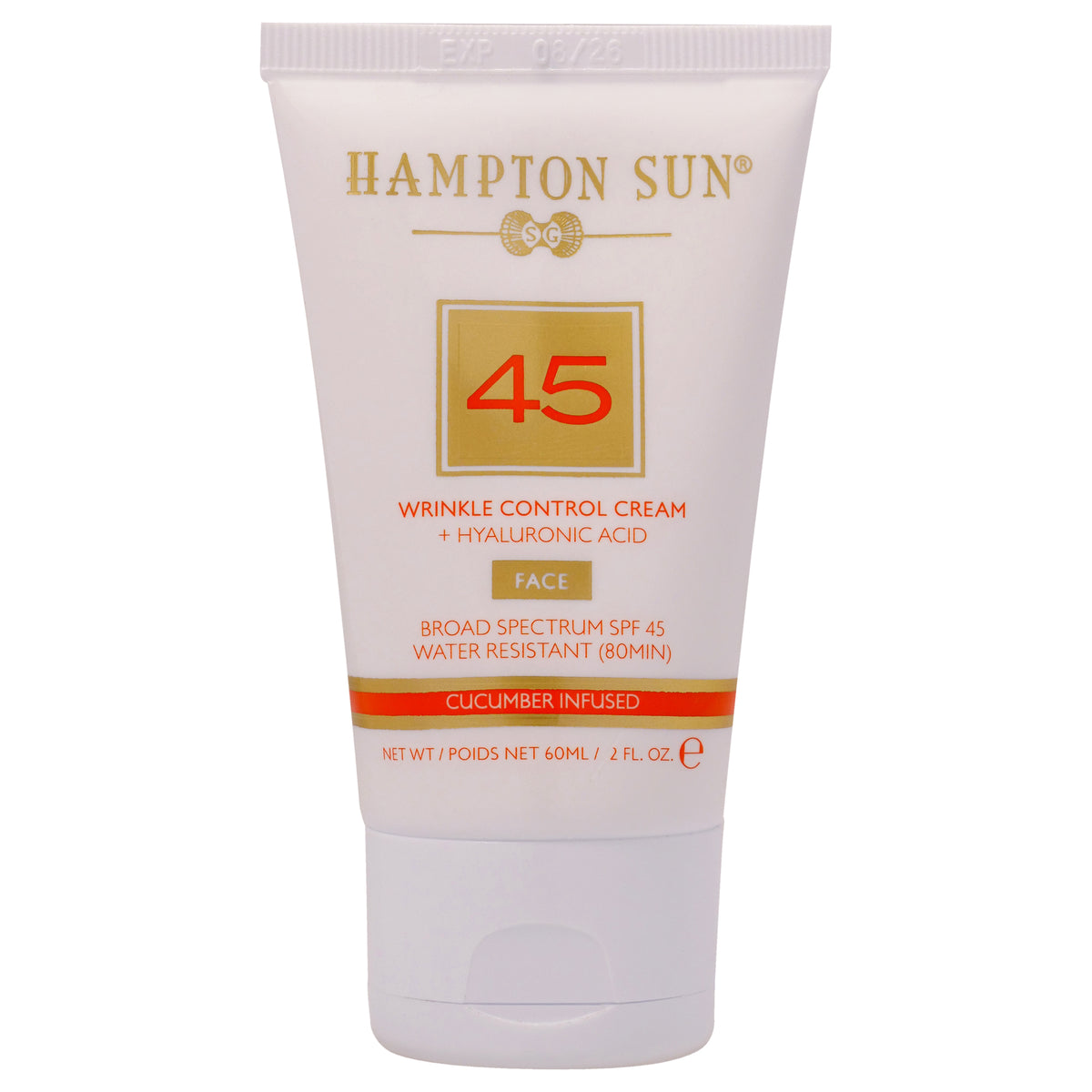 Wrinkle Control Face Cream SPF 45 by Hampton Sun for Unisex  2 oz Cream