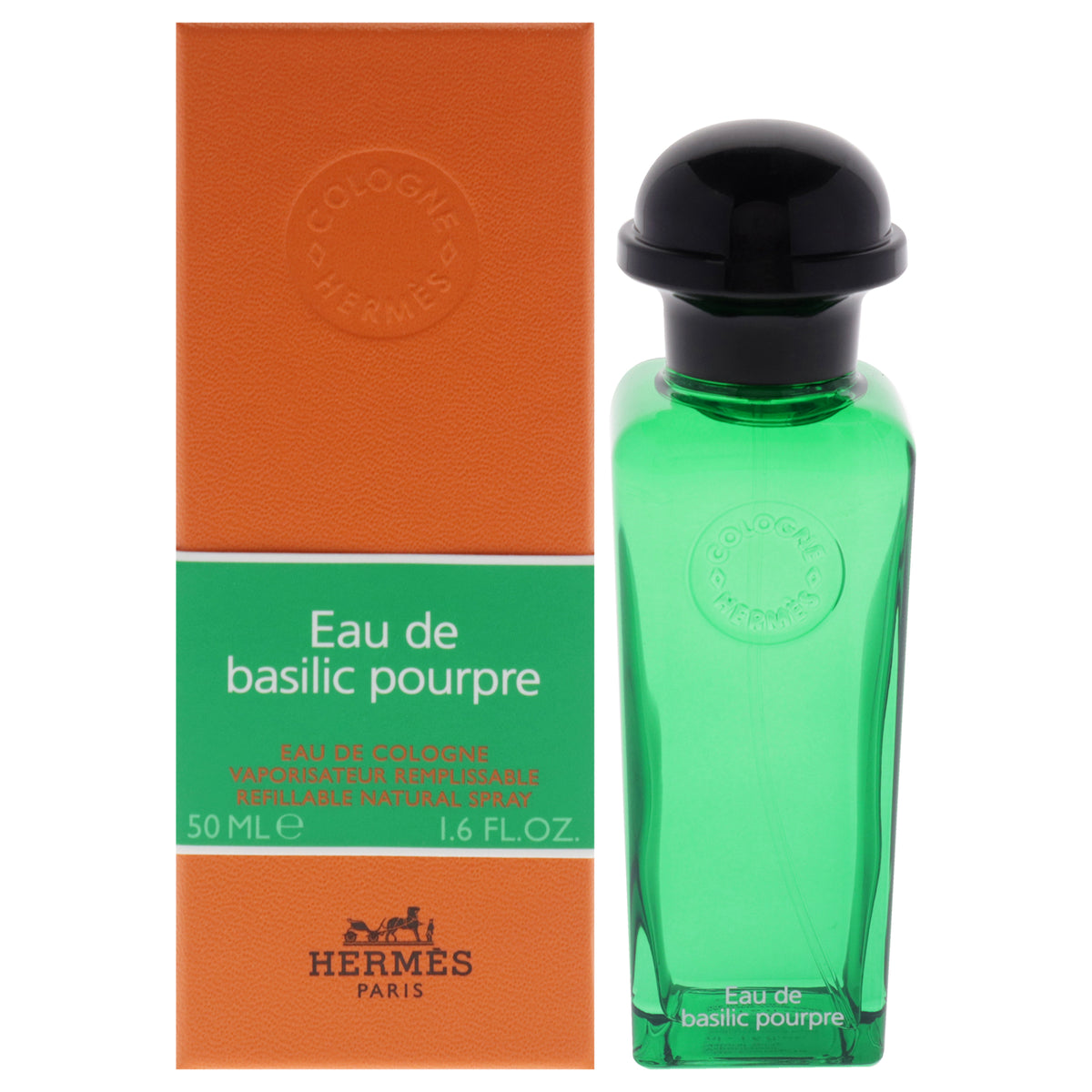 Eau de Basilic Pourpre by Hermes for Women  16 oz EDC Spray Refillable