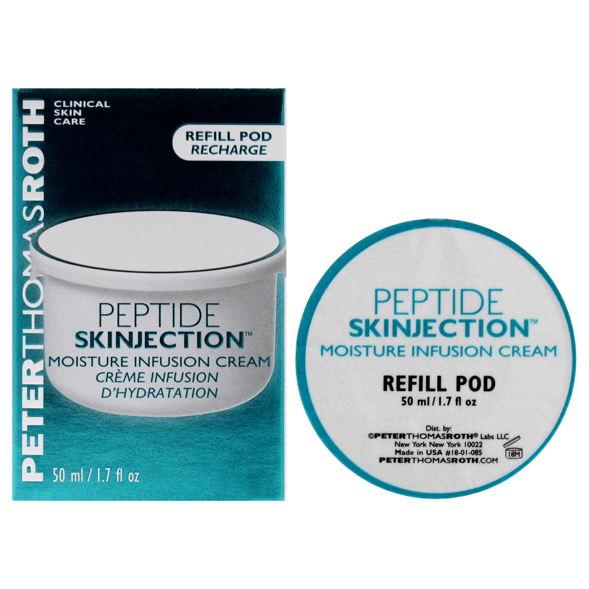 Peptide Skinjection Moisture Infusion Cream by Peter Thomas Roth for Unisex  17 oz Cream Refill