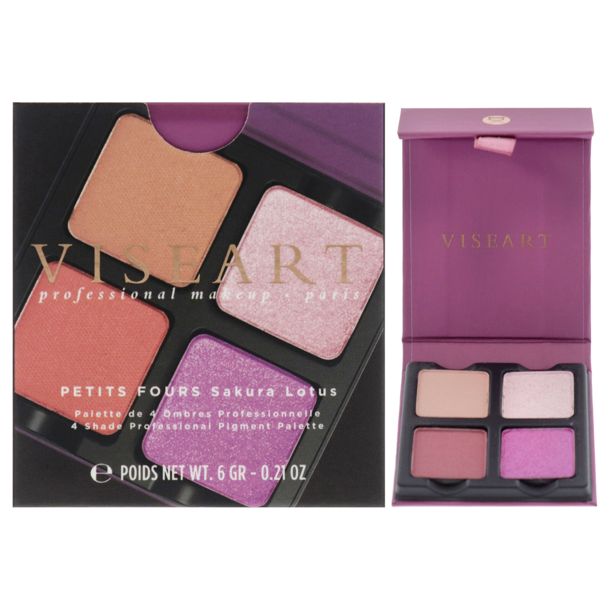 Petits Fours Eyeshadow Palette  Sakura Lotus by Viseart Paris for Women  021 oz Eye Shadow