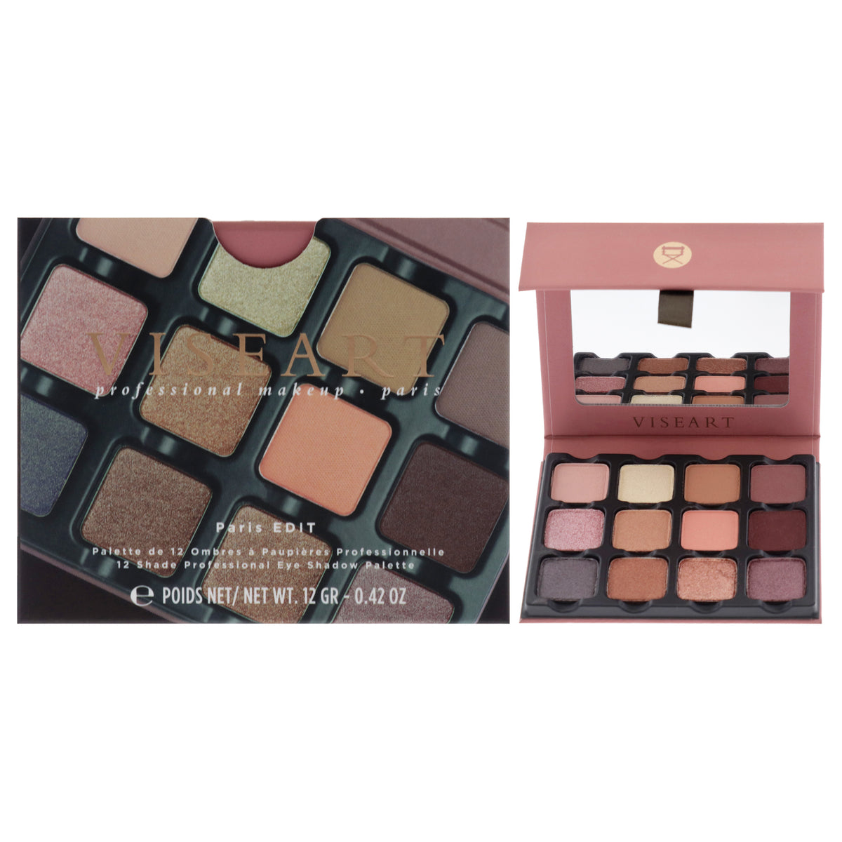 Eyeshadow Palette  Paris Edit by Viseart Paris for Women  042 oz Eye Shadow