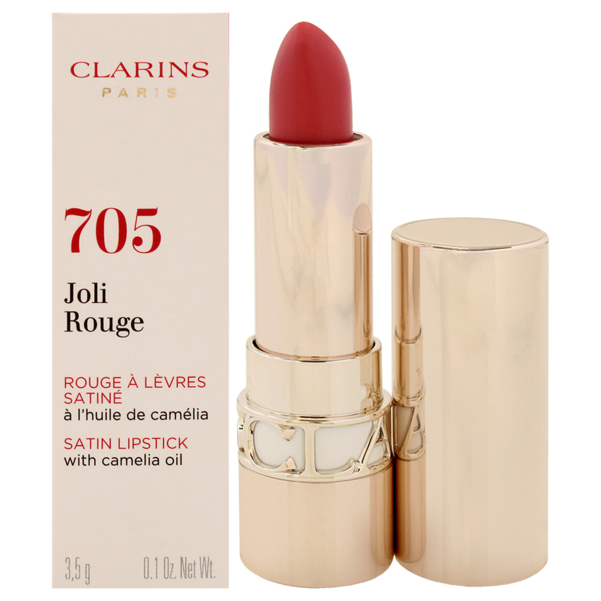 Joli Rouge Satin Lipstick  705 Soft Berry by Clarins for Women  01 oz Lipstick