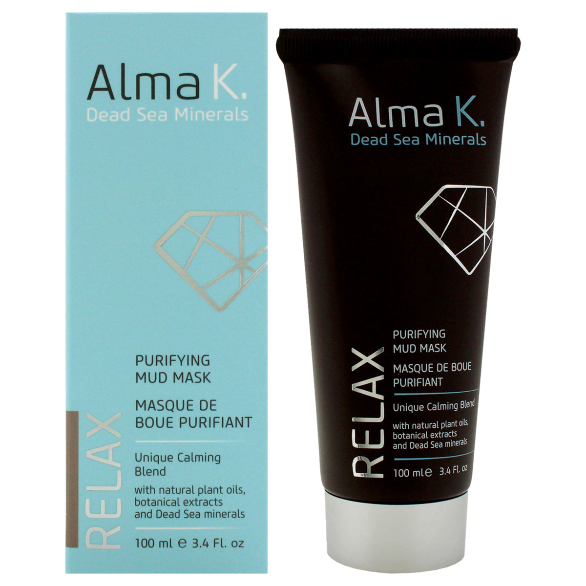 Purifying Mud Mask by Alma K for Women  34 oz Mask