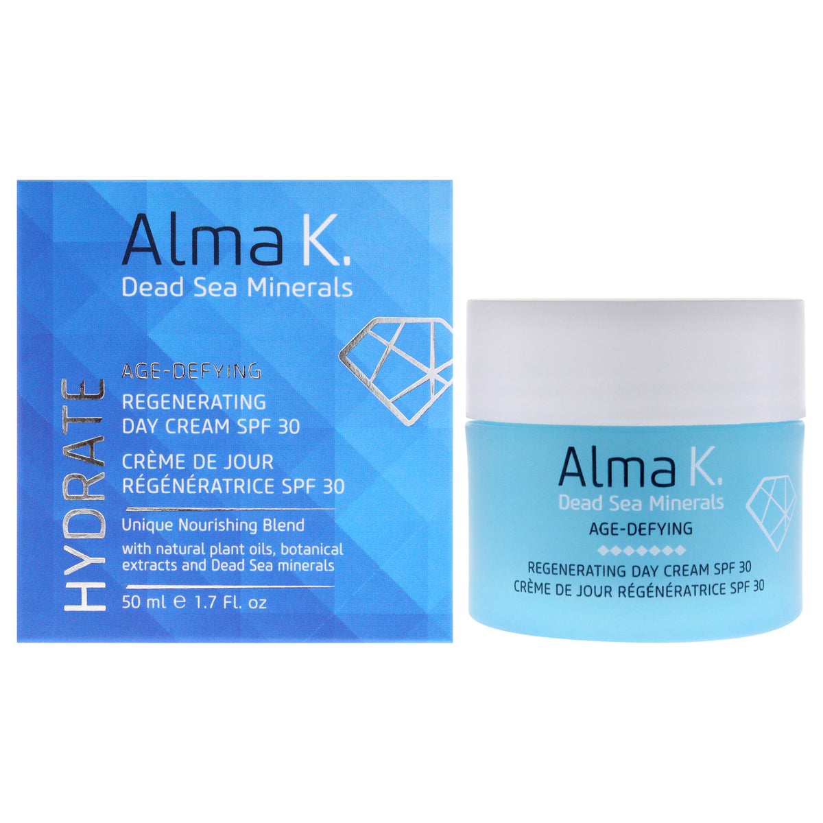 Age Defying Regenerating Day Cream SPF 30 by Alma K for Women  17 oz Cream