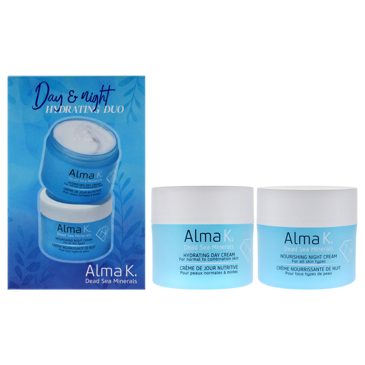 Day and Night Hydrating Duo by Alma K for Women  2 Pc 17oz Hydrating Day Cream for Normal to Combination Skin  17oz Nourishin