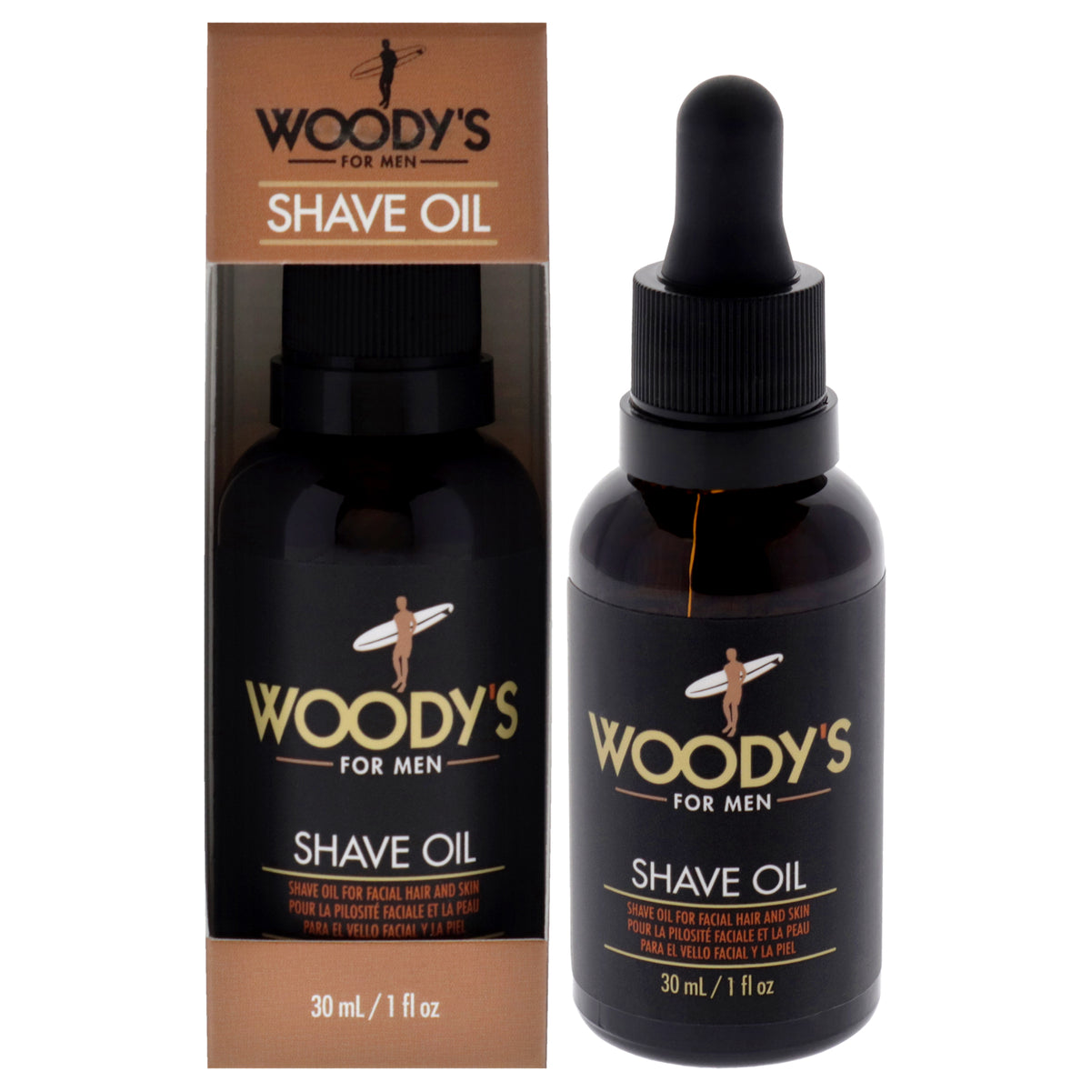 Shave Oil by Woodys for Men  1 oz Oil