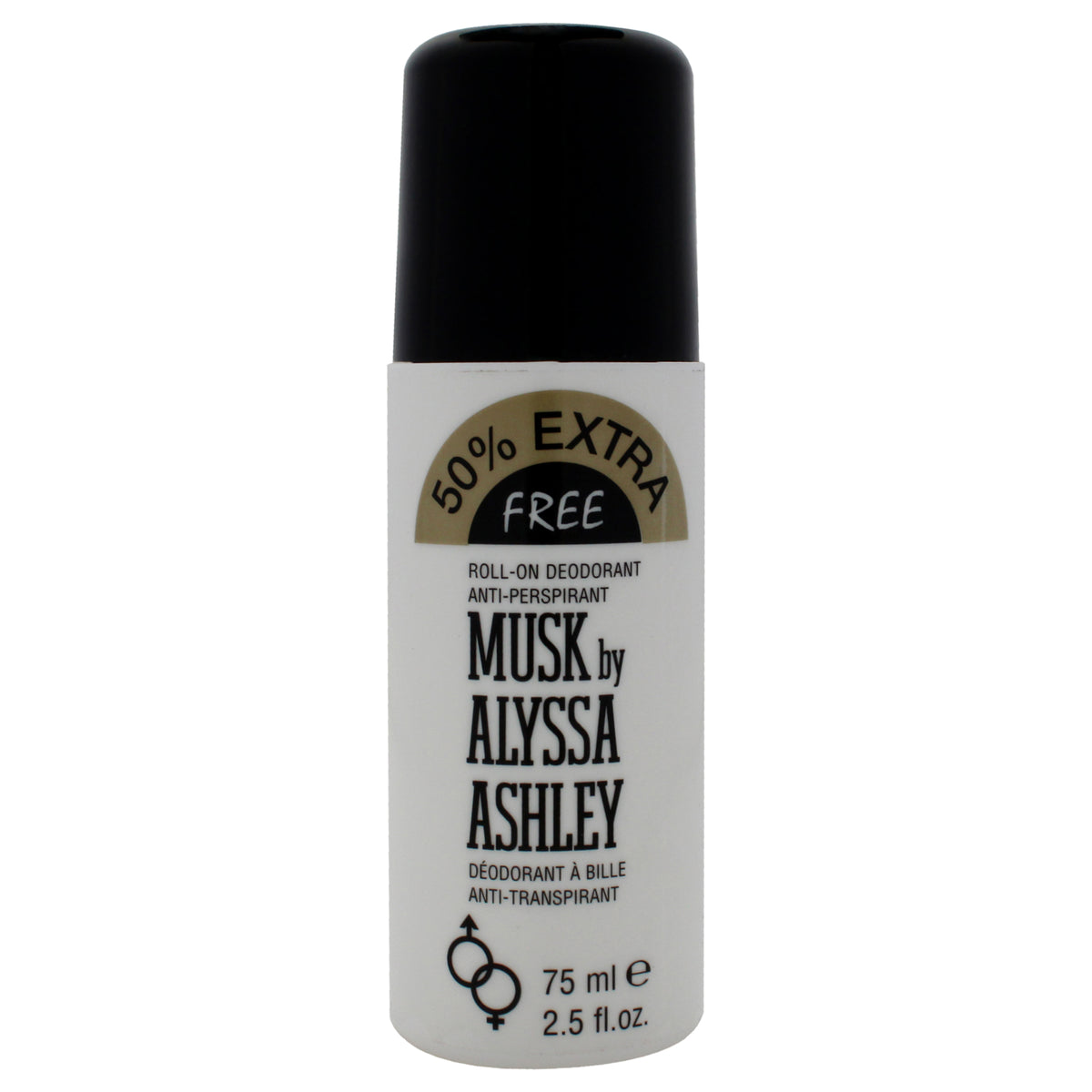 Musk Deodorante Antitranspirante by Alyssa Ashley for Unisex  25 oz Deodorant RollOn