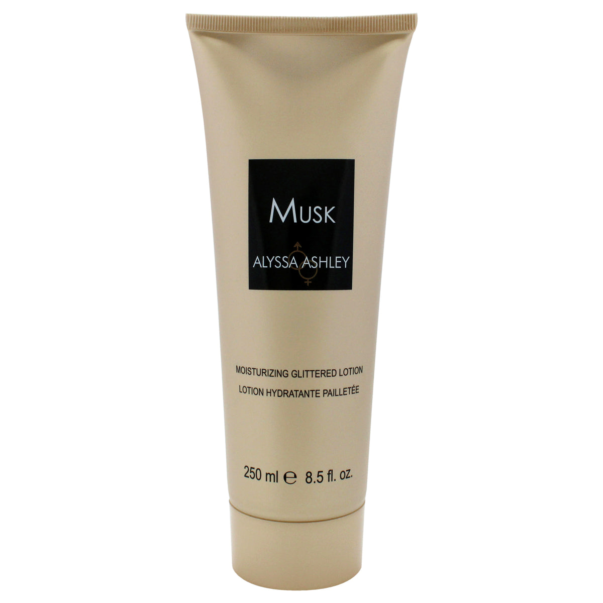 Musk Mousturizing Glittered Lotion by Alyssa Ashley for Unisex  85 oz Lotion