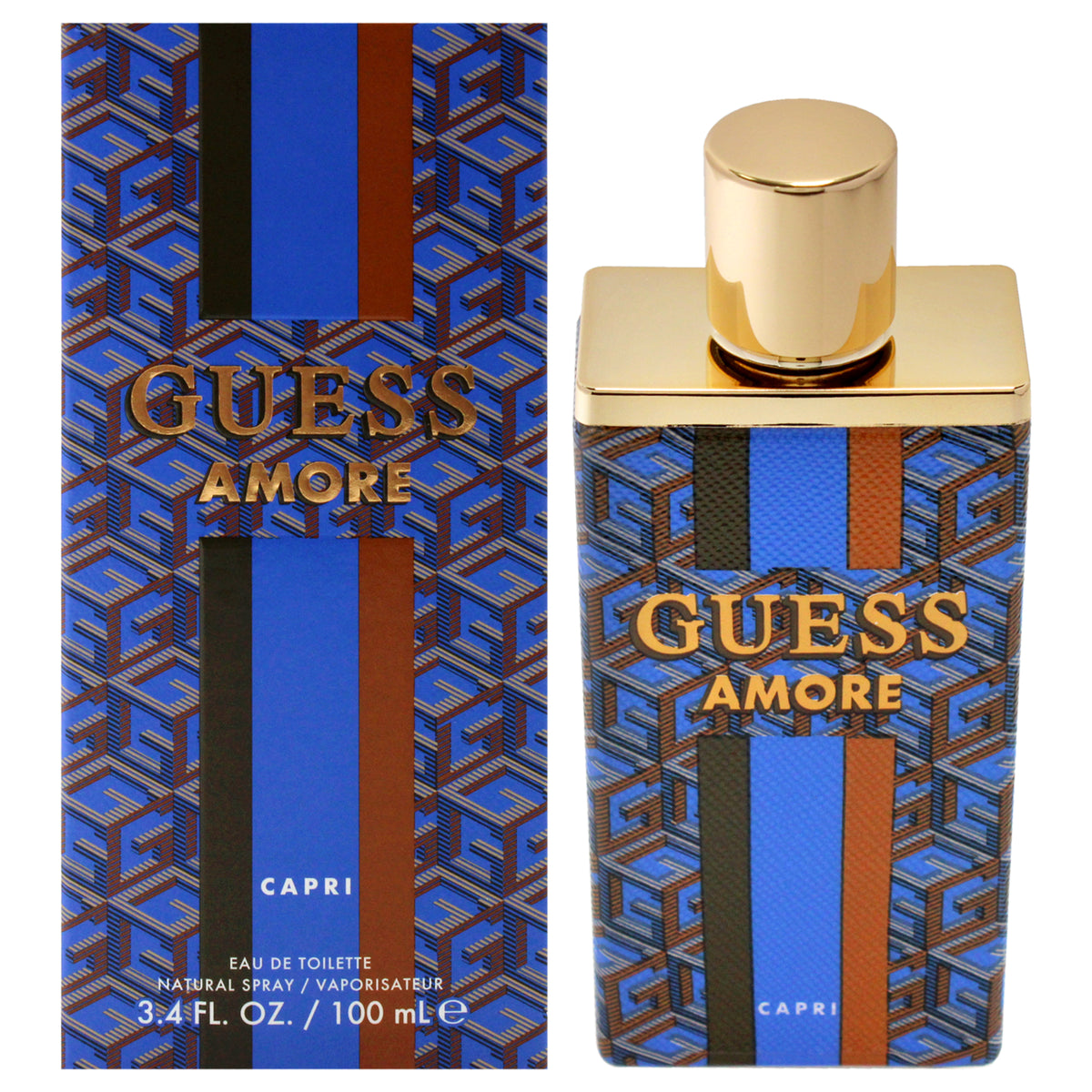 Amore Capri by Guess for Unisex  34 oz EDT Spray