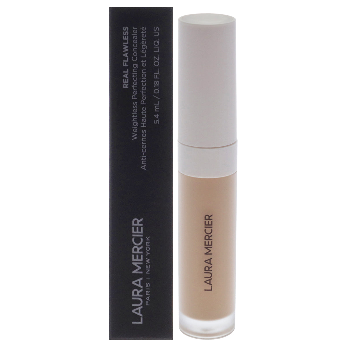 Real Flawless Weightless Perfecting Concealer  3W1 Ligh to Medium with Warm Undertones by Laura Mercier for Women  018 oz Con