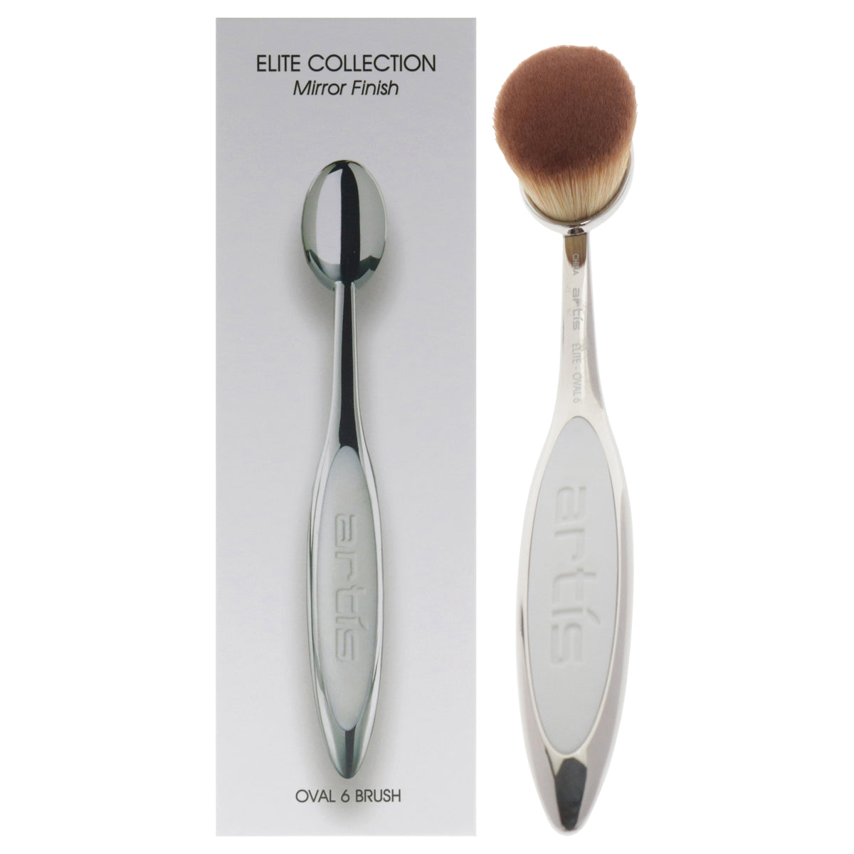 Elite Collection Oval 6 Brush  Mirror by Artis for Women  1 Pc Brush