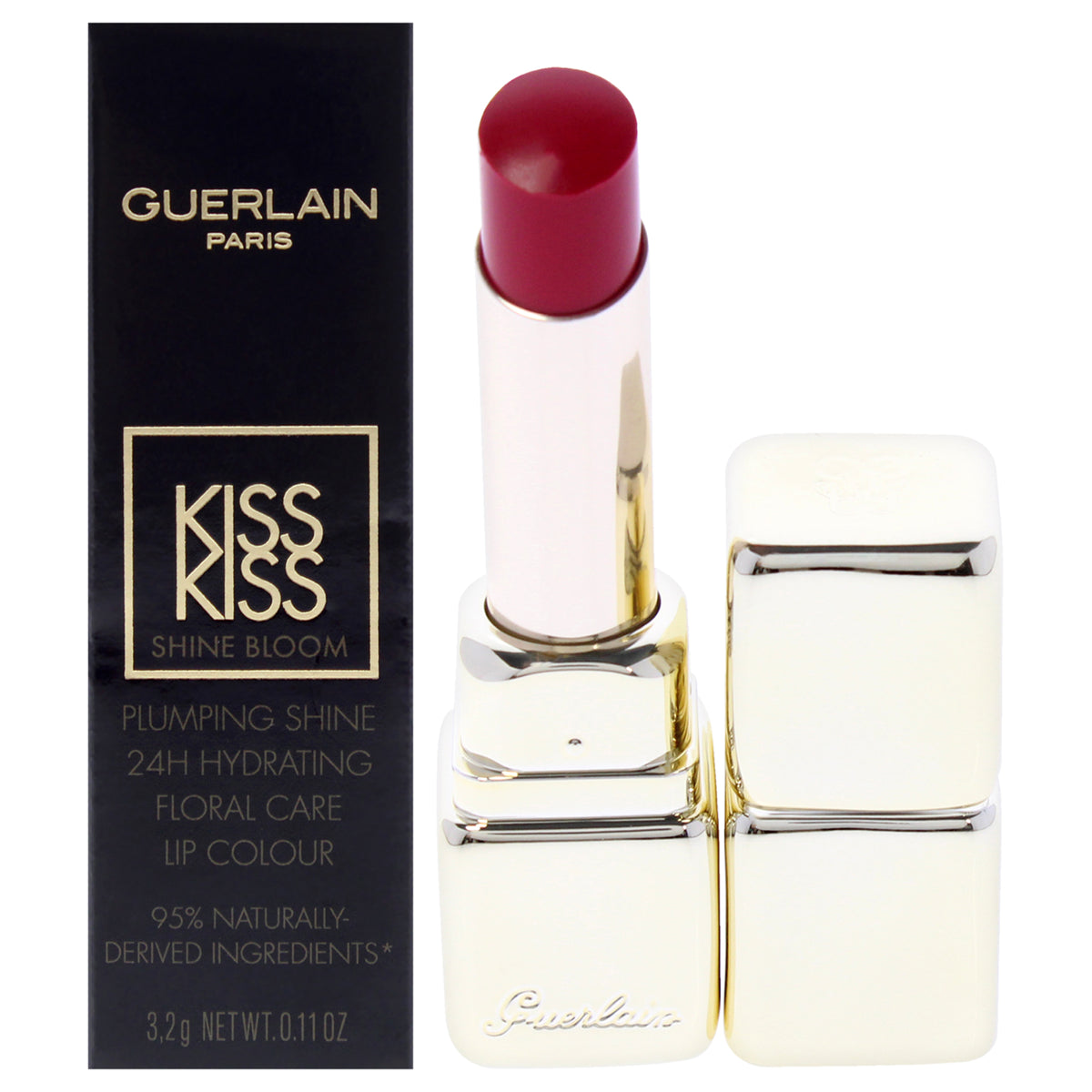 Kiss Kiss Shine Bloom Lipstick  409 Fuchsia Flush by Guerlain for Women  011 oz Lipstick