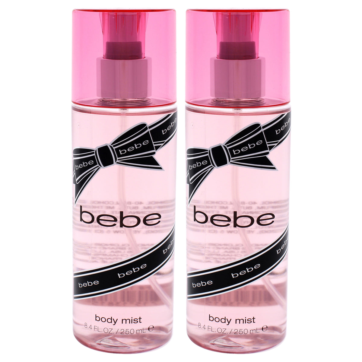 Bebe Silver by Bebe for Women  84 oz Body Mist  Pack of 2