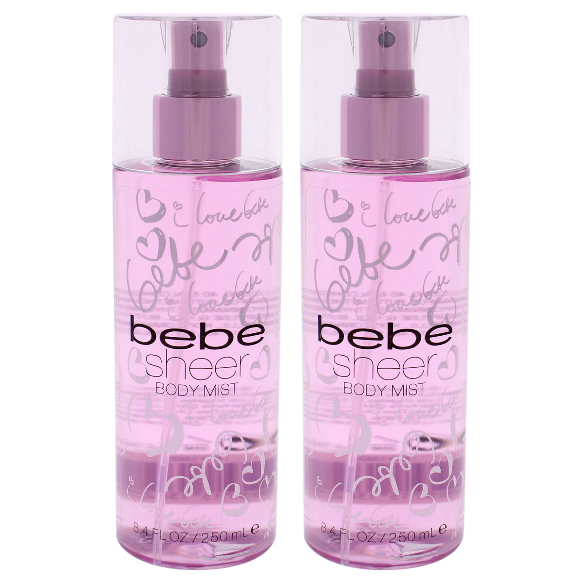 Bebe Sheer by Bebe for Women  84 oz Body Mist  Pack of 2