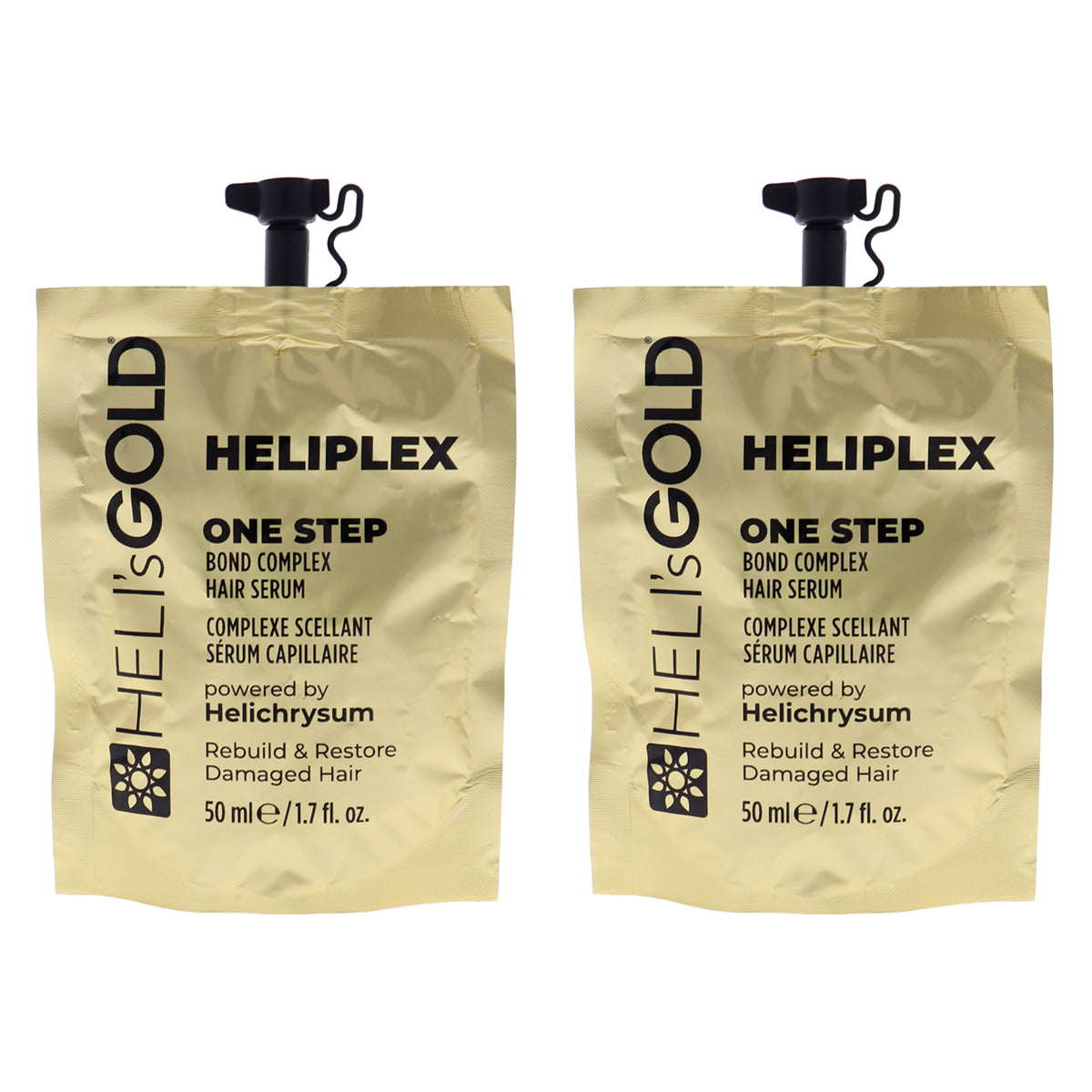 Heliplex One Step Hair Serum by Helis Gold for Unisex  17 oz Serum  Pack of 2