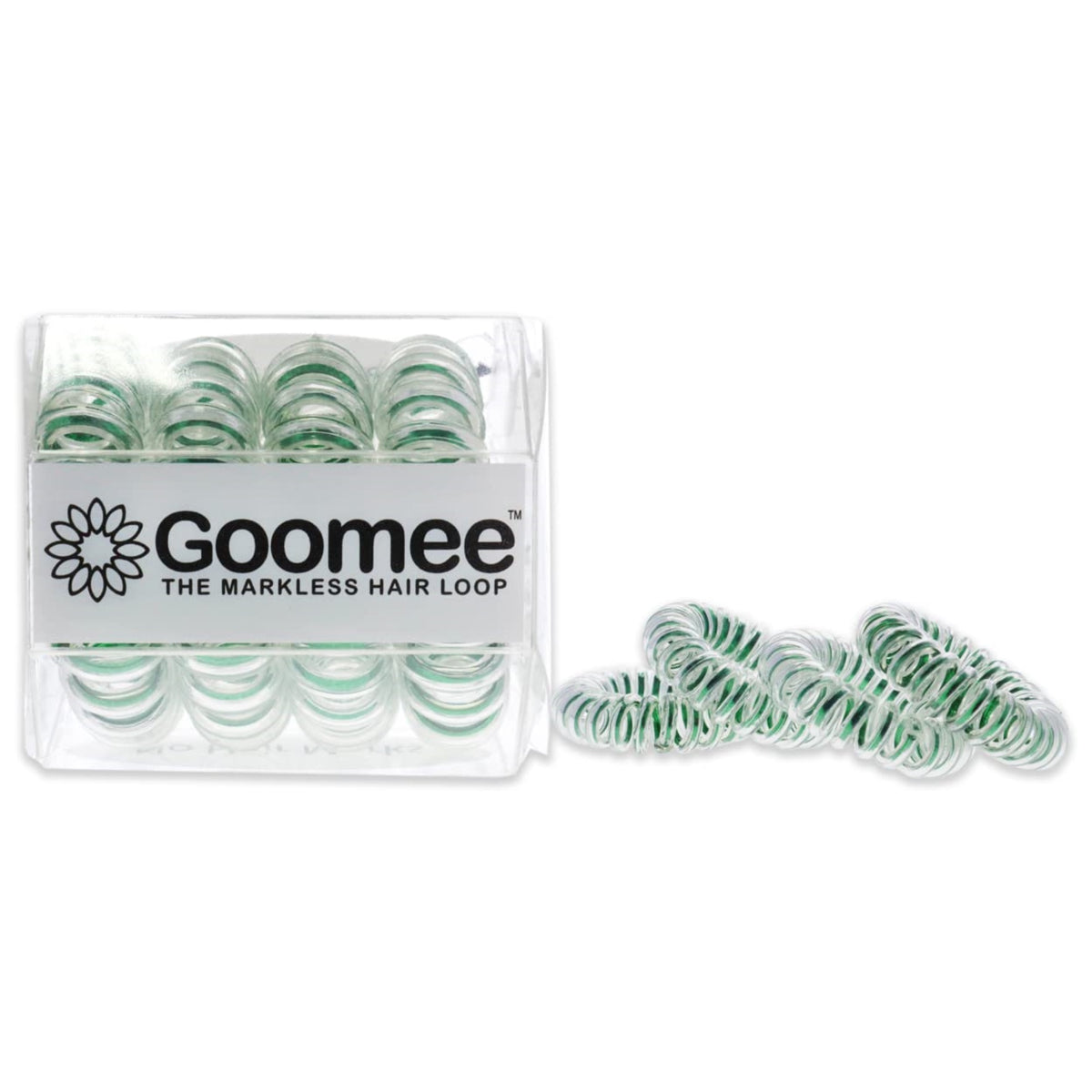 The Markless Hair Loop Set  Holiday Edition Missile Toe by Goomee for Women  4 Pc Hair Tie