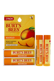 Mango Moisturizing Lip Balm Twin Pack by Burts Bees for Unisex  2 x 015 oz Lip Balm