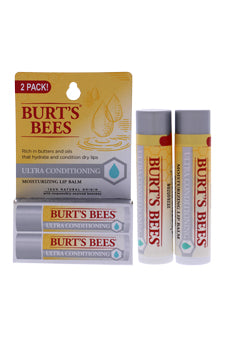 Ultra Conditioning Lip Balm Twin Pack by Burts Bees for Unisex  2 x 015 oz Lip Balm