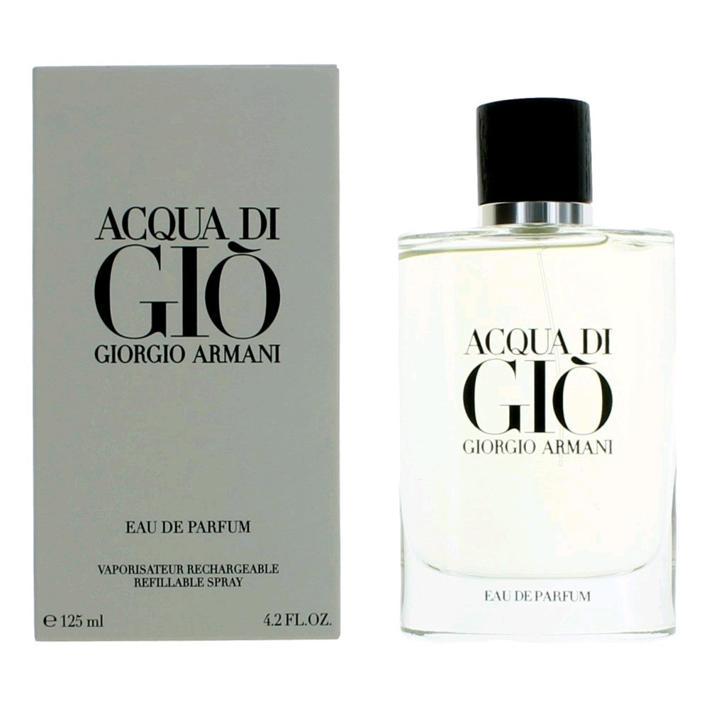 Acqua Di Gio by Giorgio Armani  42 oz Eau De Parfum Spray Refillable for Men