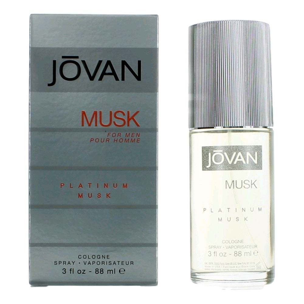 Jovan Platinum Musk by Jovan  3 oz Eau De Cologne Spray for Men