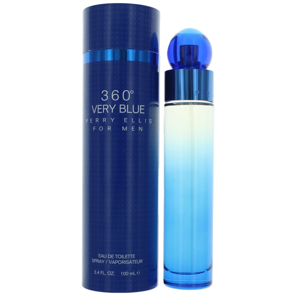 Perry Ellis 360 Very Blue by Perry Ellis  34 oz Eau De Toilette Spray for Men