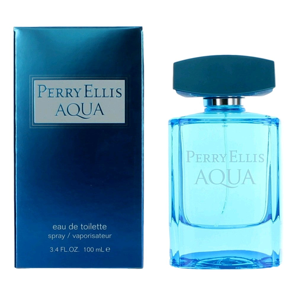 Perry Ellis Aqua by Perry Ellis  34 oz Eau De Toilette Spray for Men