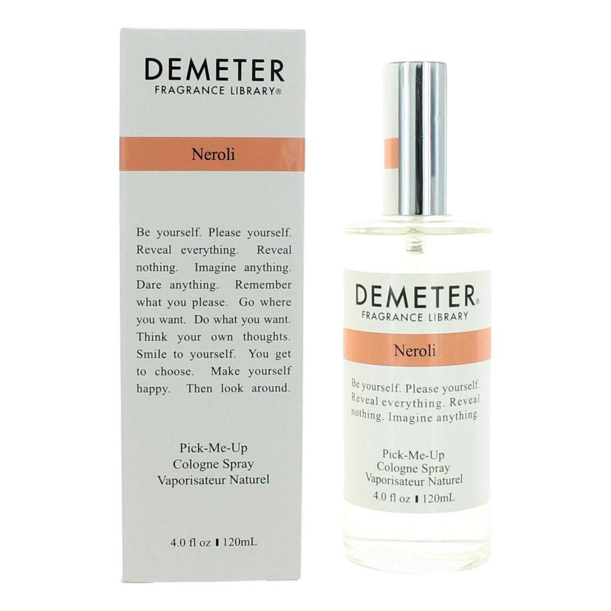 Neroli by Demeter  4 oz PickMeUp Cologne Spray for Unisex