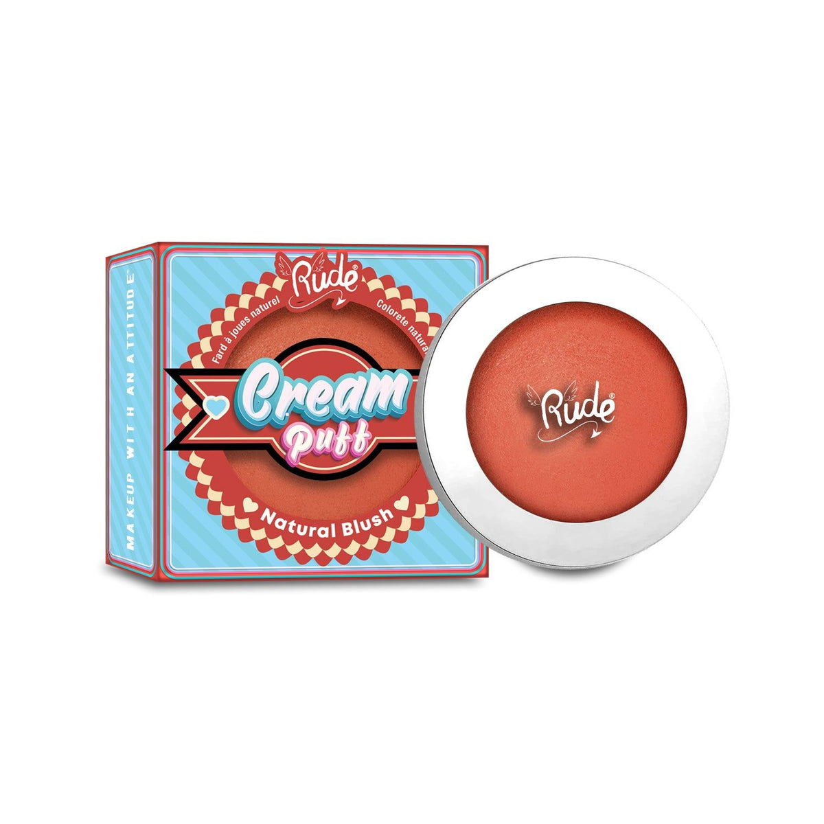 RUDE cream Puff Natural BlushD0102H2B7TW