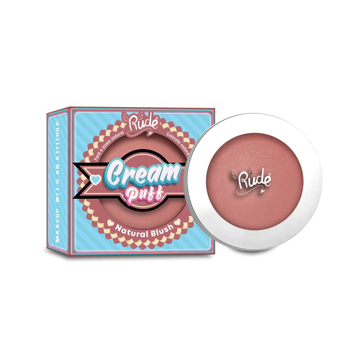 RUDE cream Puff Natural BlushD0102H2B7Ug